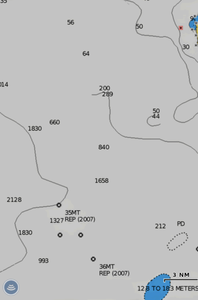 grey map with numbers and coordinates